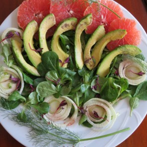 Grapefruit Fennel Avocado Salad